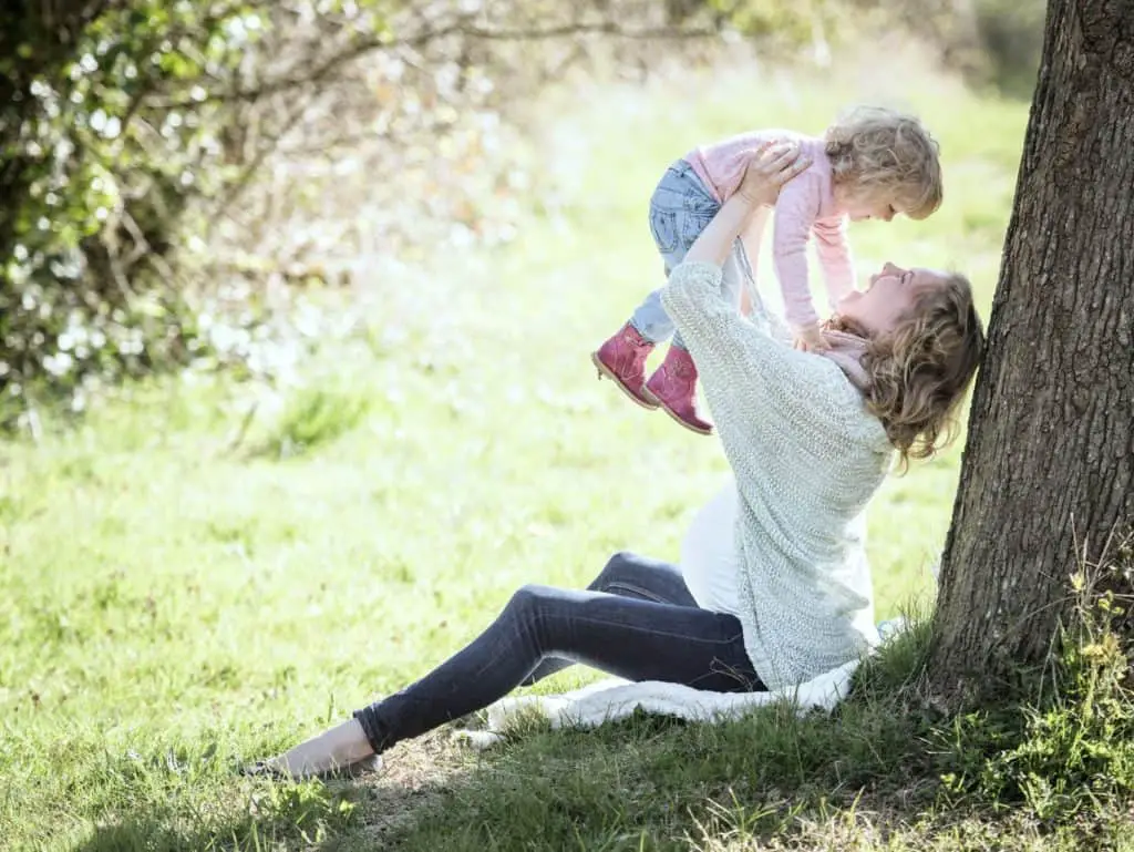 pregnant mom with a toddler