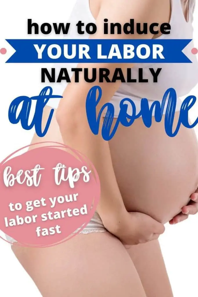 pregnant woman inducing her labor naturally at home