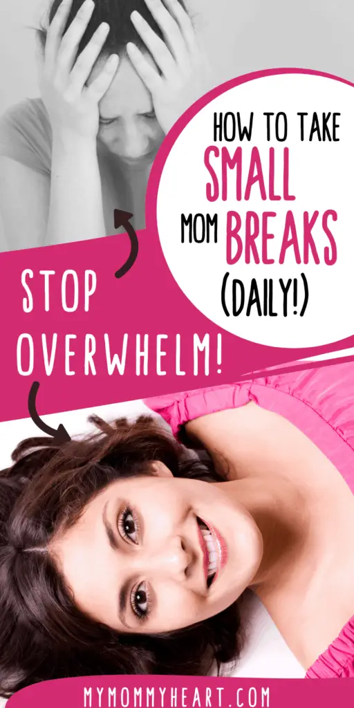 overwhelmed mom taking daily small mom breaks to help her become a better mom