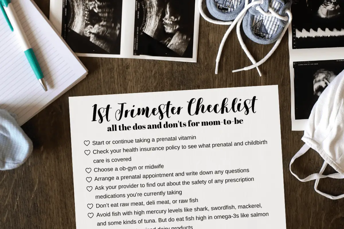 First Trimester Checklist – all the pregnancy dos and don’ts
